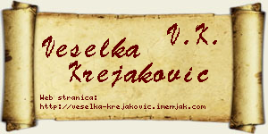 Veselka Krejaković vizit kartica